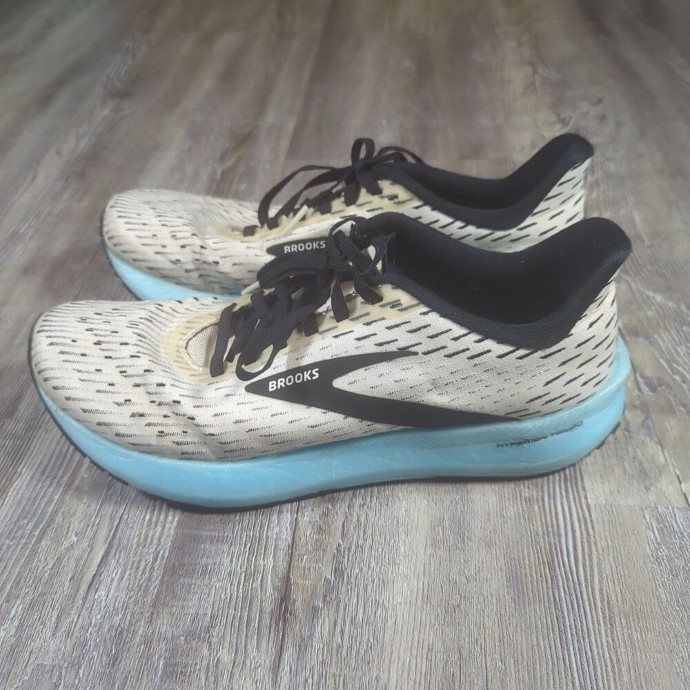 **READ** Brooks Womens Hyperion Tempo 1203281B129 White Blue Running Size 8.5 B - Picture 6 of 15
